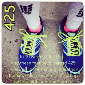 Krista Miner Sidwell logged 425 miles running during 10 weeks of preparation for the Utah Valley Marathon.