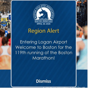 Welcome to the Boston Marathon from the Boston Marathon Phone App