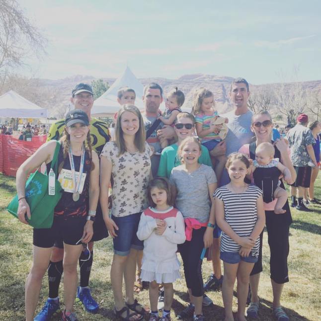 Family at Canyonlands Half Marathon Finish Line